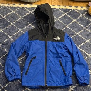 The North Face Royal Blue and Black Hooded Jacket - boys - size 7/8